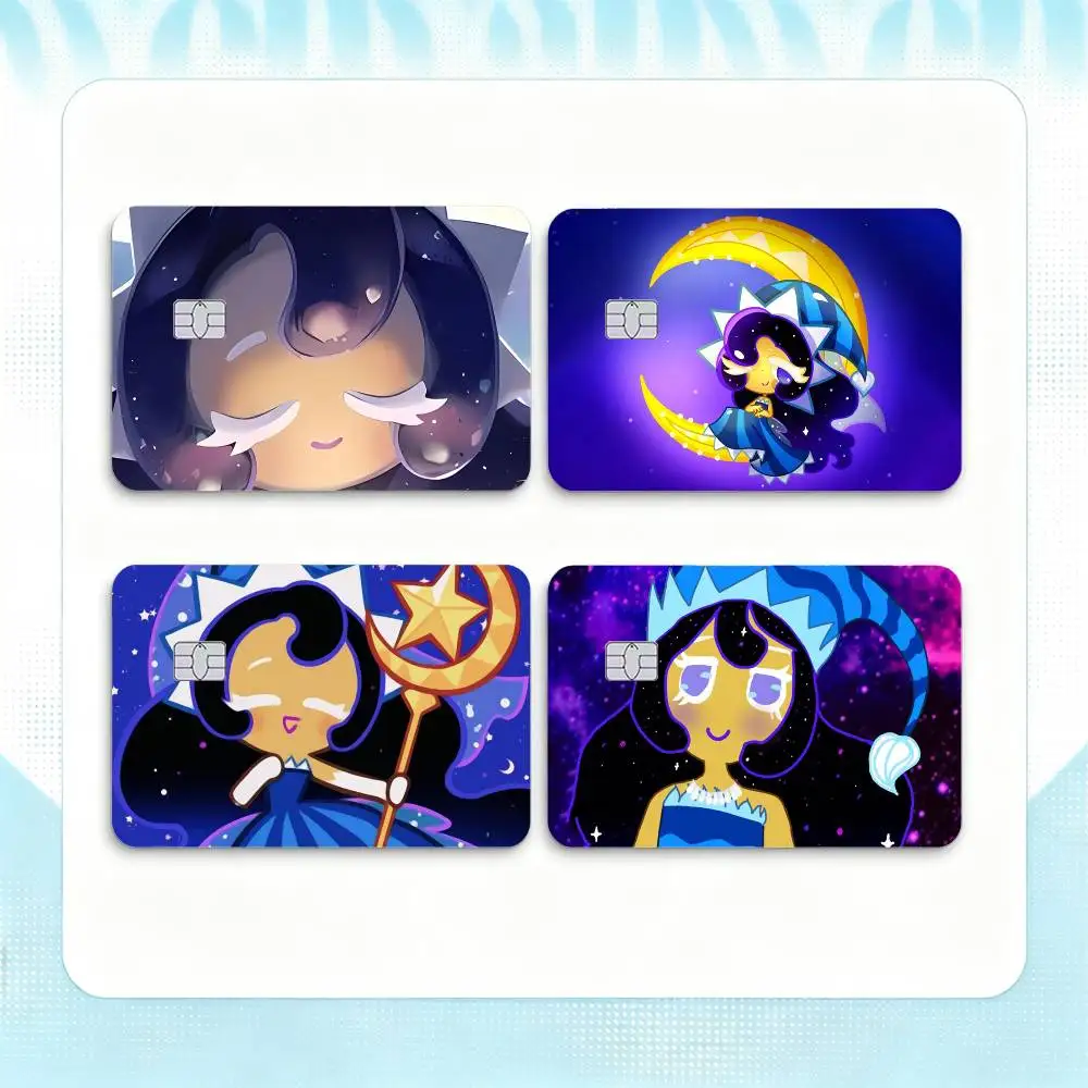 m-Moonlight Cookie  Credit Card HD Stickers Game Card Decal Small Chip Waterproof Sticker Gift