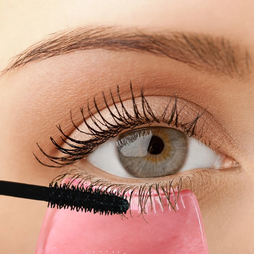 Tragbare 3 In 1 Wimpern Make-Up Werkzeug Mascara Schablonen Schild Schutz Curler Praktische Schönheit Lash Curling Kamm Augen Make-Up Hilfe Werkzeug