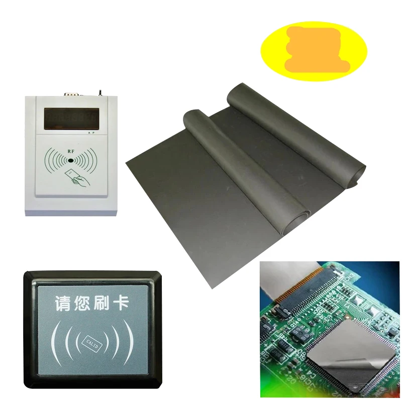 NFC Absorb Film UHF RFID Shielding Anti-Magnetic FFC Cable Electromagnetic Noise Absorbing Material Instrument Display Sticker