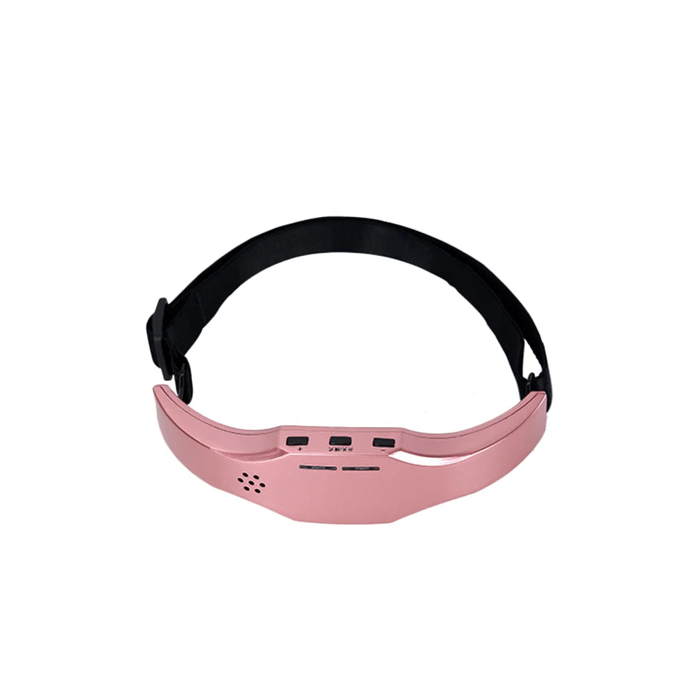 

Electric Head Sleep Aid Device Pink Wireless Charging Head Massager For Insomnia Stress Relief Physiotherapy Instrument