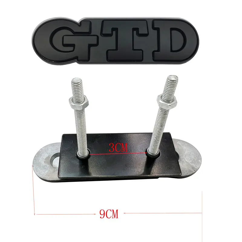 3D Metal Sticker GTD Front Grille Emblem Rear Trunk Stickers For GTD Golf 2 4 5 6 7 R MK2 MK3 MK4 Car Accessories