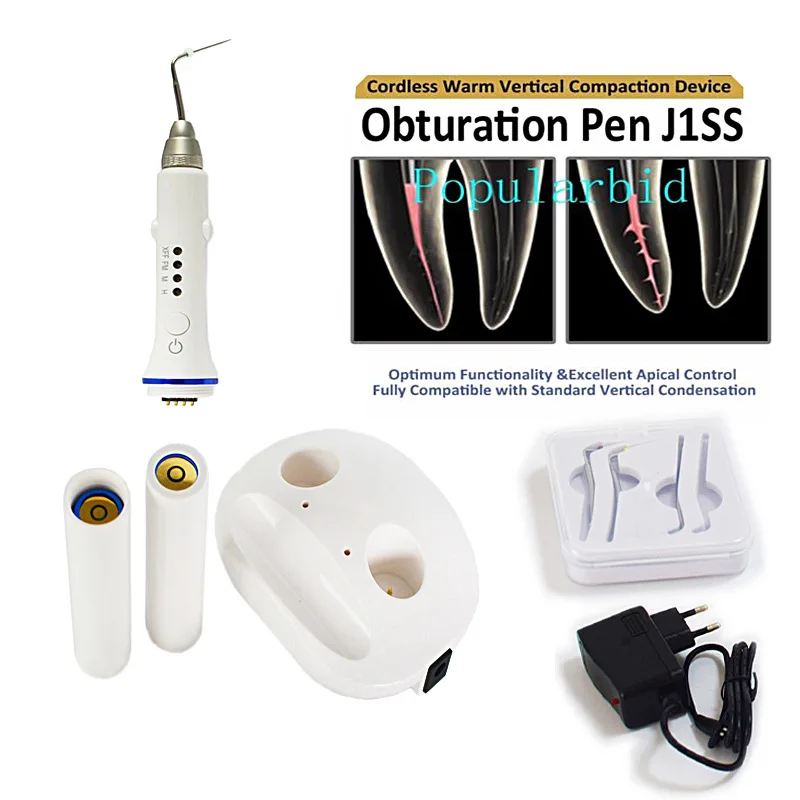 

Dental Gutta Percha Cutter Obturation Pen Cordless Root Canal Filling System Endo 2Tips Rapid Heating Dual-charge Tool Plugger