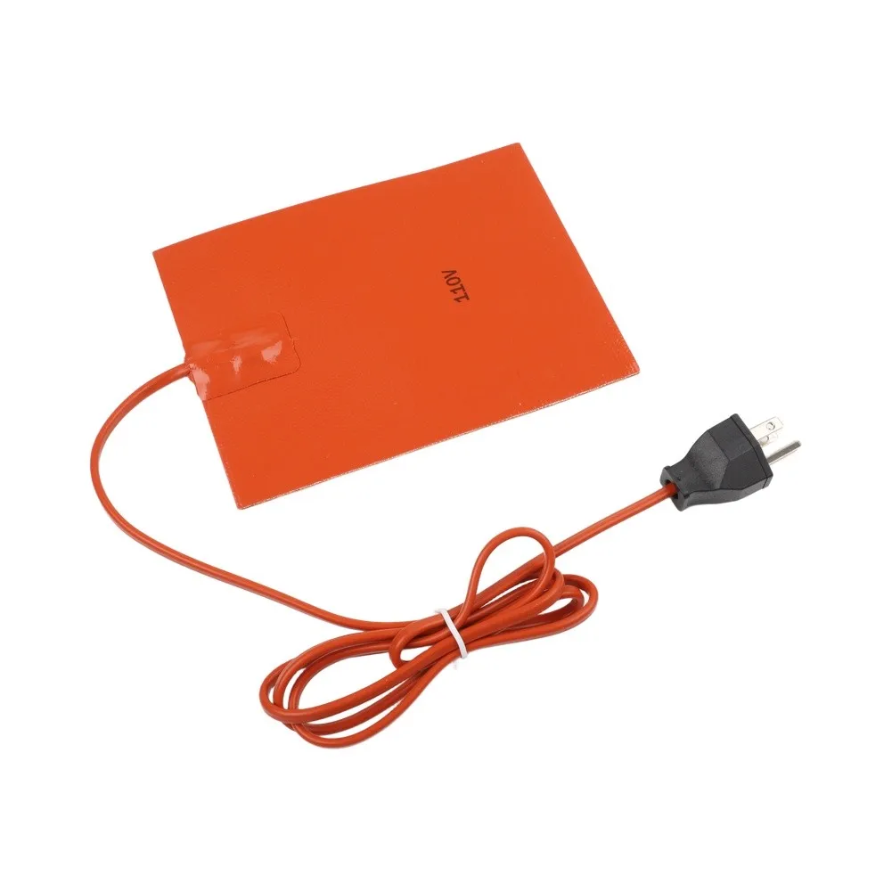 200x150mm 6 x8 Engine Oil Heater Temperature Resistant Silicone Heater Waterproof Heating Pad Flexible Heater Plate