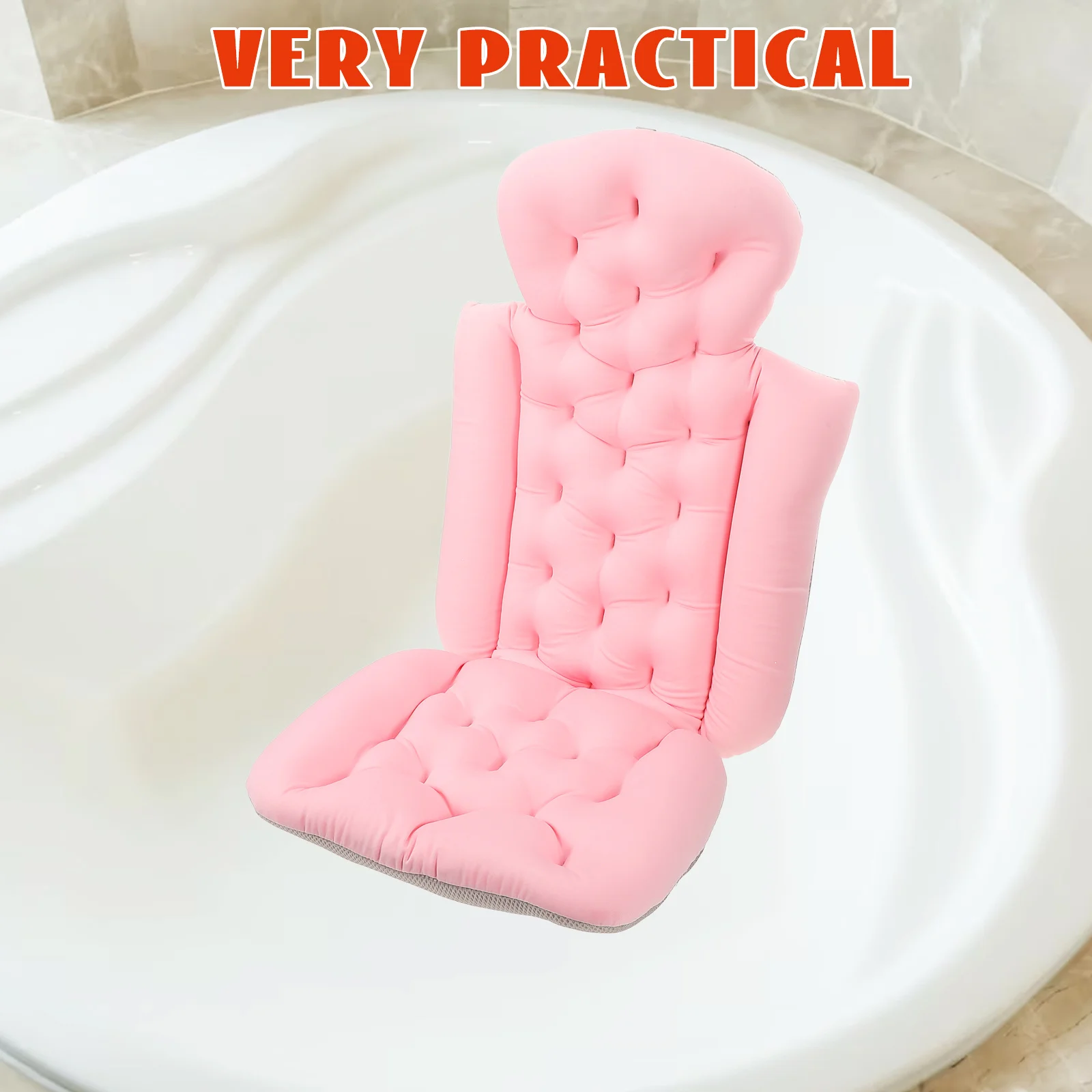 

Bathing Cushion Non-Slip Bath Mat Long Bathtub Pillow Full Body Bath Pillow Anti-Slip Bathtub Cushion Bathing Mat,
