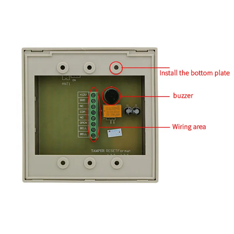 Rfid wiegand 26 125khz leitor de cartão id fechadura da porta teclado 2000 usuários controlador acesso autônomo suporte senha cartão de furto