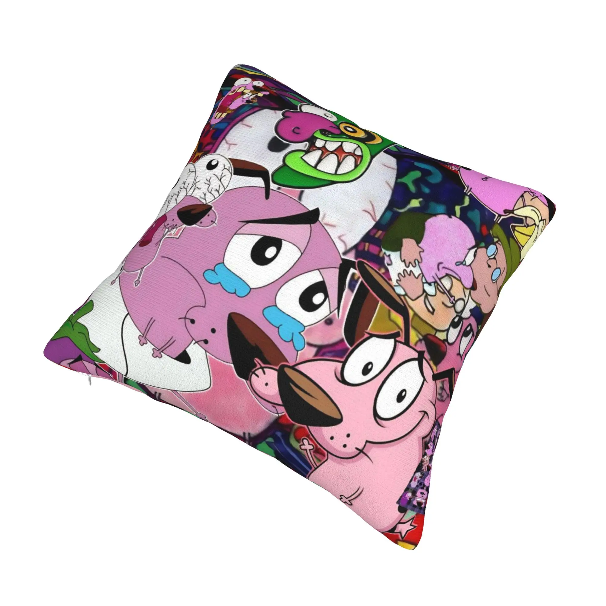 Courage the Cowardly Dog-D Pillowcase Merch Printed Cushion Cover Decoration  Throw Pillow Case Cover Home Multi-Size