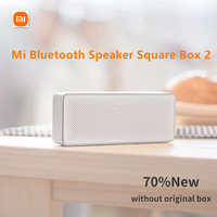 70% New Xiaomi Mi Bluetooth Square Box Speaker 2 Stereo Portable V4.2 High Definition Sound Quality For Smart Home Life No Box