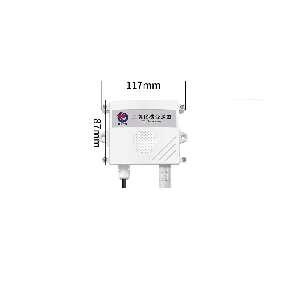 CO2 Concentration Remote Monitor Industrial High Precision RS485 Transmitter Gas Sensor Carbon Dioxide Detector