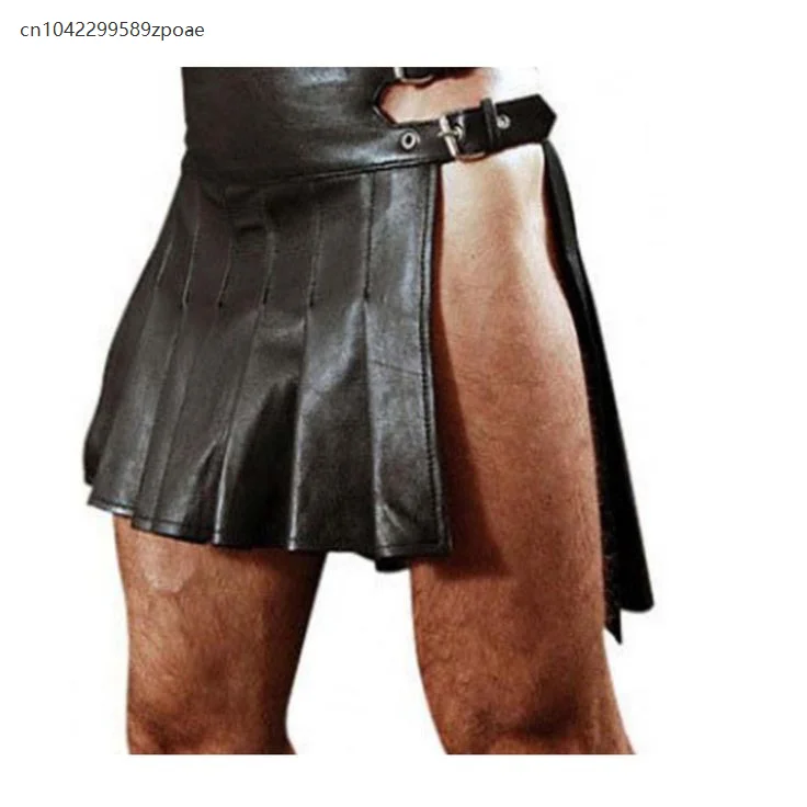 

New Ancient Roman Legion Gladiator Battle Belt Skirt Steampunk Medieval Renaissance Men's Roman Gladiator Short Skirts