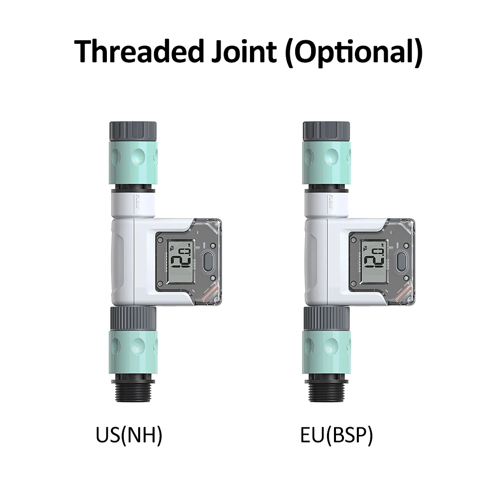 WiFi Water Flow Meter for Garden Hose Smart Water Meter with 4 Flow Modes Real Time Flow Tracking Easy Reading Display Usage