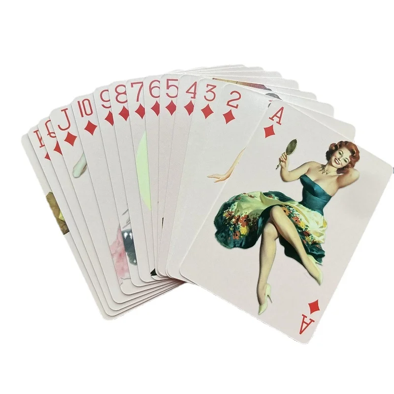 Paper Sexy Lady Poker Cards for adults women naked Game Playing Cards Vintage collection poker set Couple Gift sex card