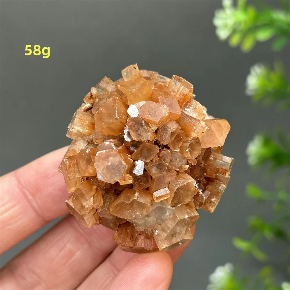 Clip d'Aragonite Orange Rare Naturel, Quartz, Pierre Douce, Spécimen Aura, Méditation, Massage de Guérison, Décoration de la Maison