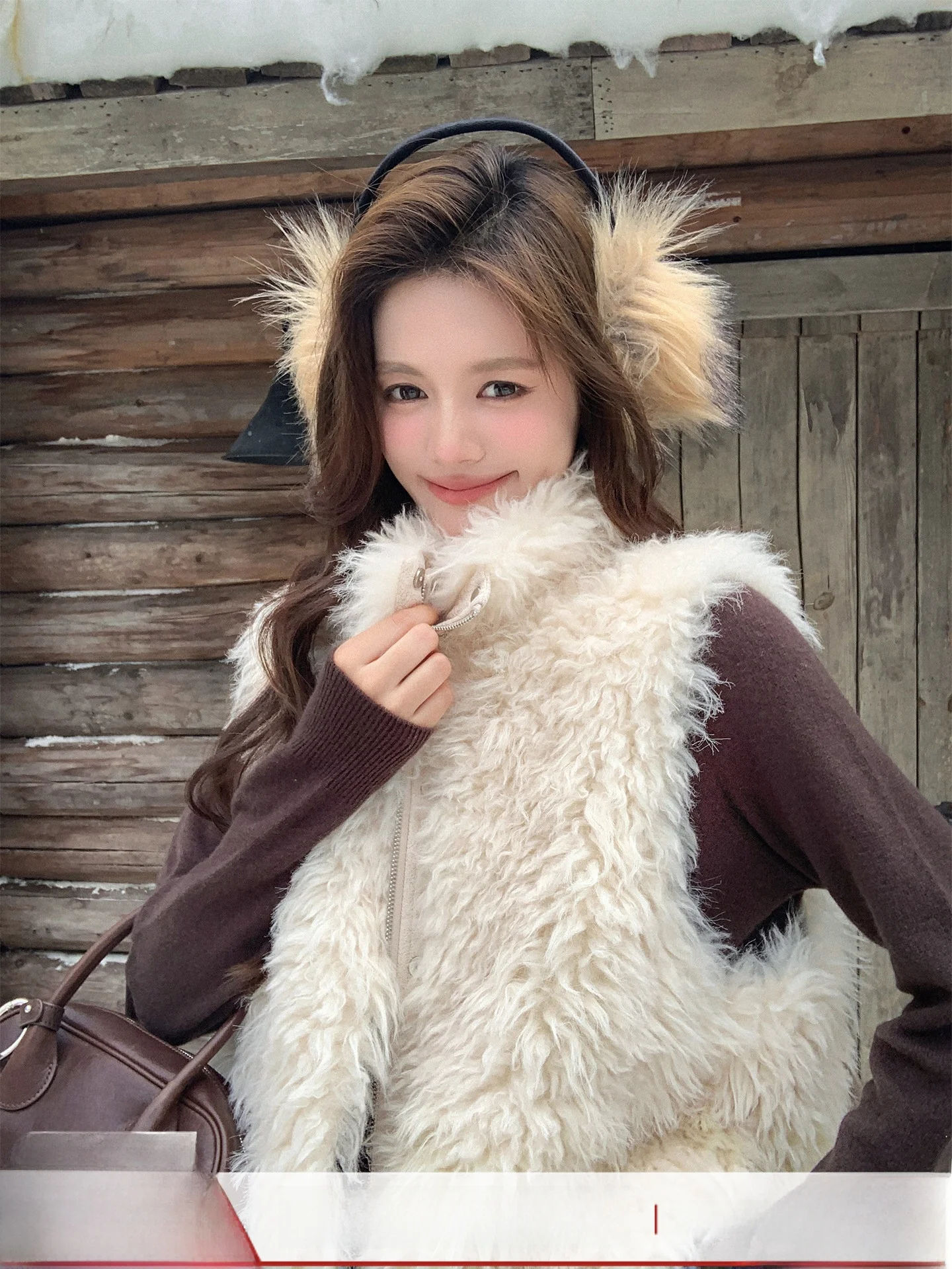 

Новая винтажная высококачественная жилетка из искусственного меха Cherries Are Ripe: универсальная, стройнящая, молодежная, для повседневной носки