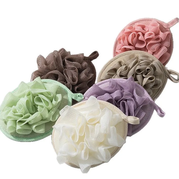 MAX-22Bath Scrubber For Body Loofah Ball Shower Body Wash Ball Massage Bath Flower Towel For Body Best Body Scrub
