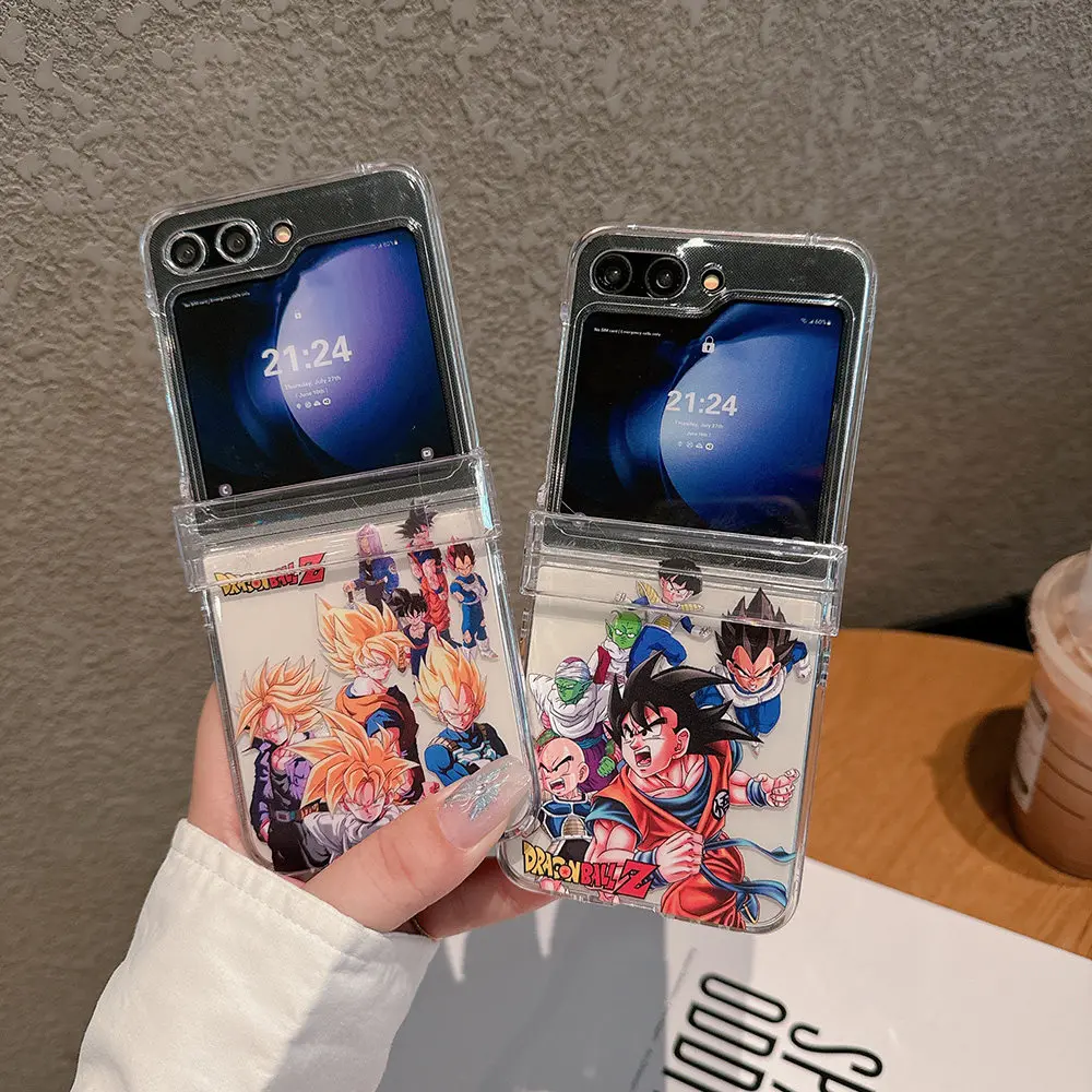 Dragon Ball animation peripherals Son Goku suitable for Samsung Galaxy Z Flip 2 3 4 5 6 7 mobile phone protective case