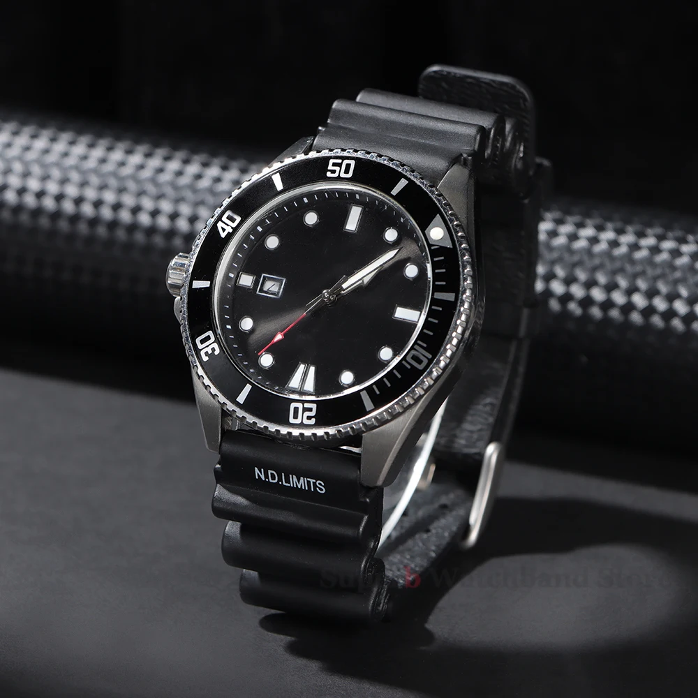 Nd limits mergulhador pulseira de silicone 20mm 22mm 24mm para seiko água fantasma resina masculino esporte relógio banda para casio cidadão promaster