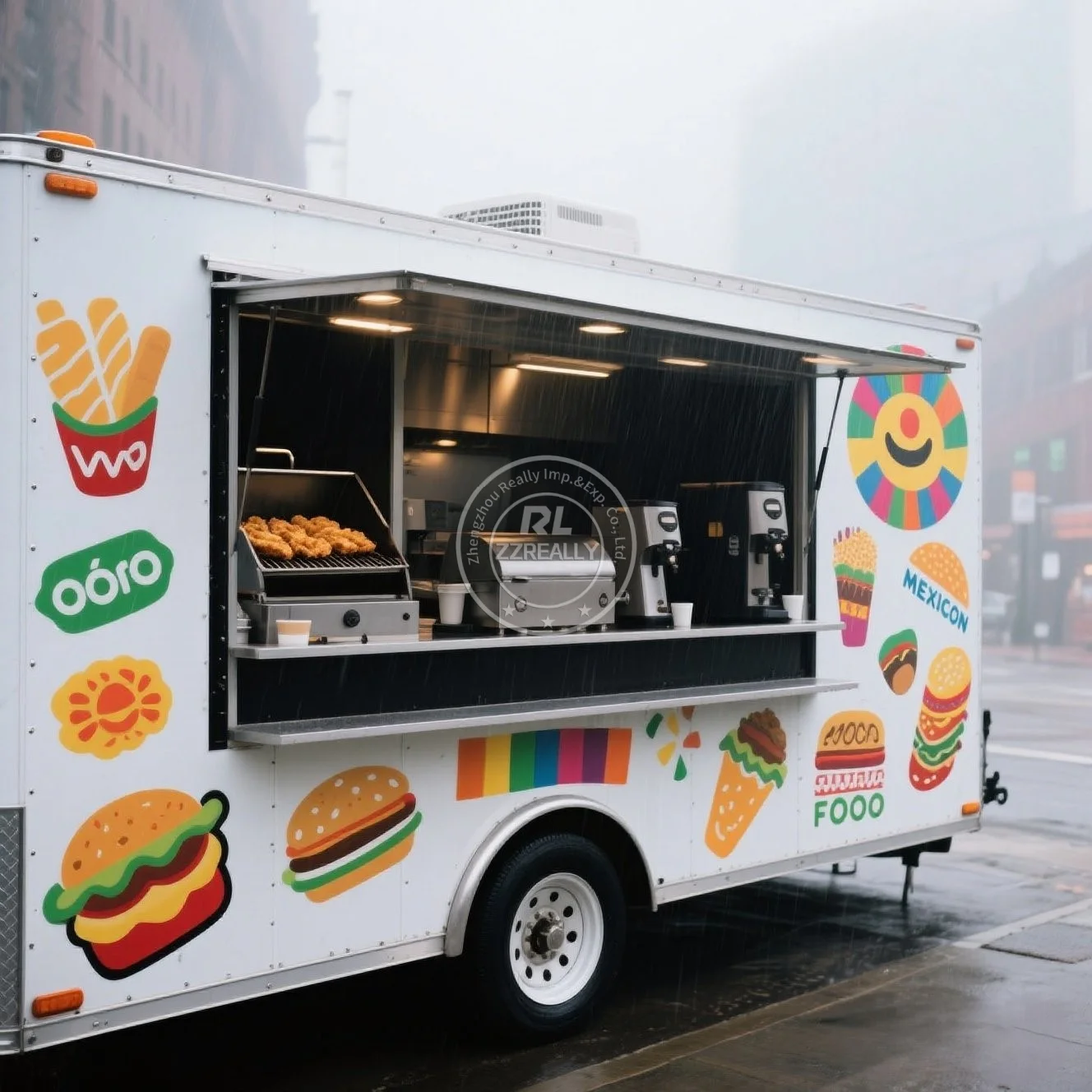 

2025 NEW Stainless Steel Customized Mobile Kitchen Food Trailer USA Standards food kiosk With Full Kitchen DOT certification