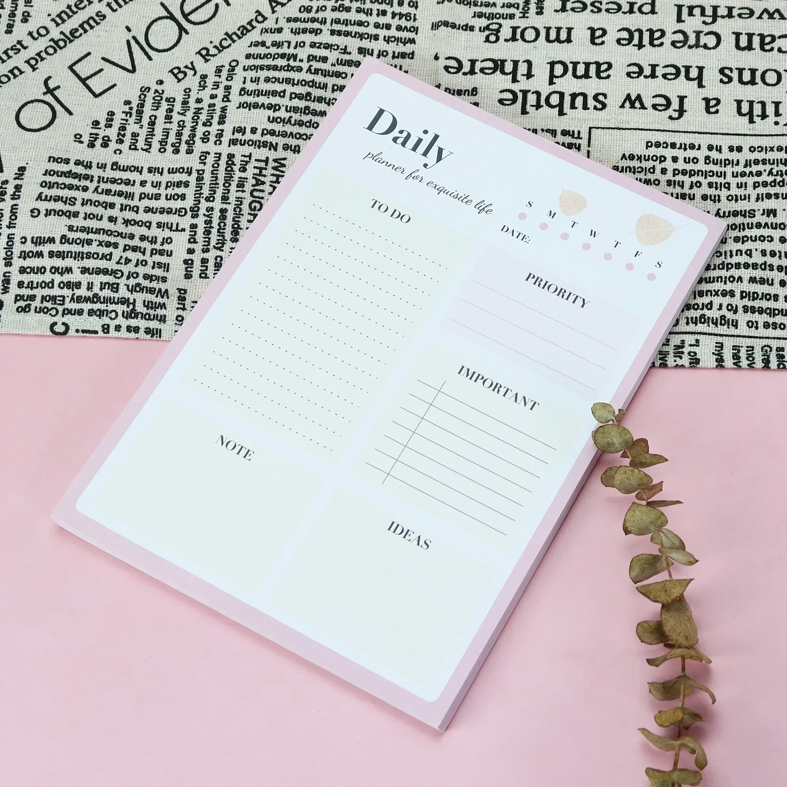 Grid Notebook Journal, Desk Programar este livro de memorandos, Pode rasgar o plano, Nota pegajosa O Bloco de Notas, Escritório e Revistas