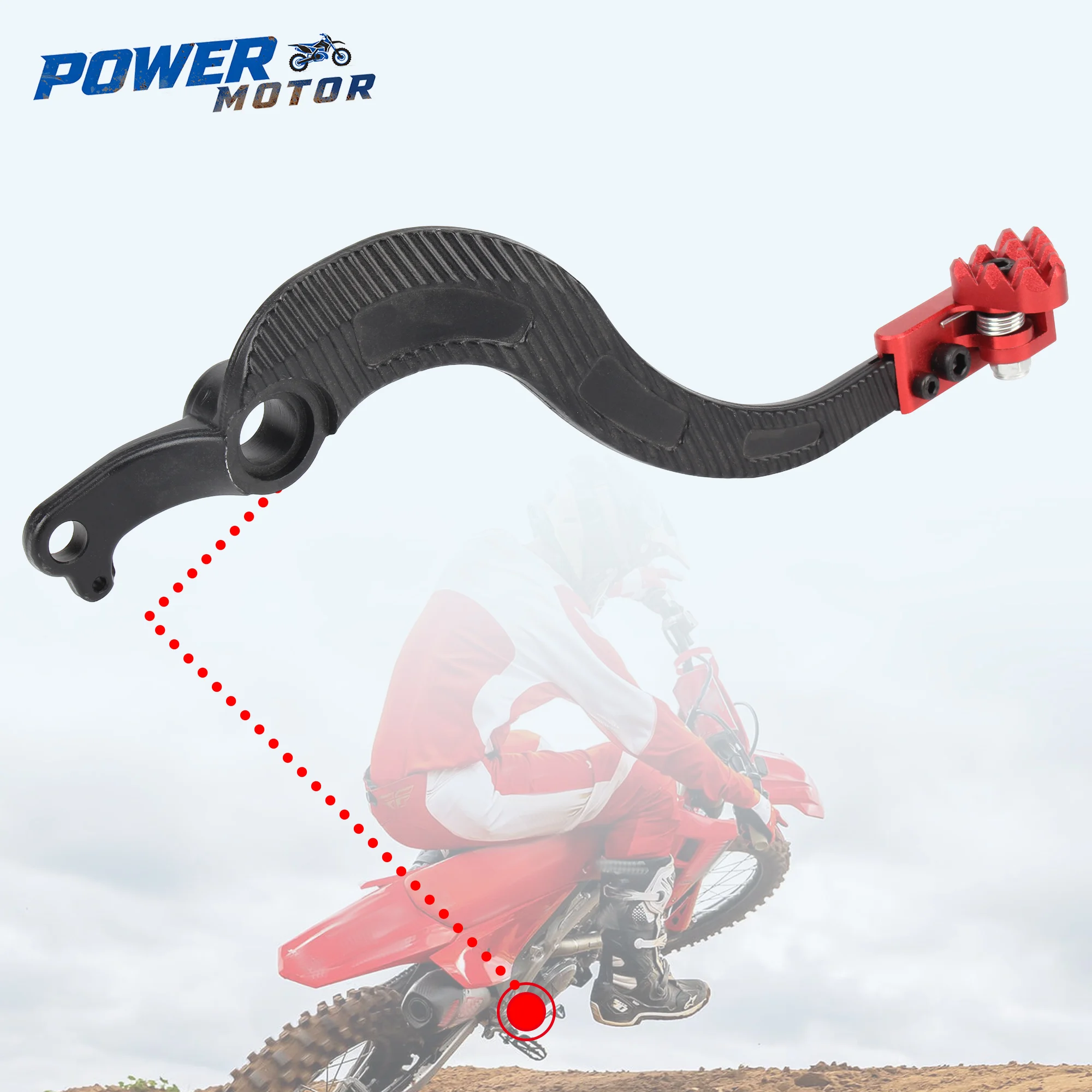 

For Honda CRF250X Rear Brake Pedal Lever Motorcycle Parts CRF450X CRF 250X 450X 2005-2017 Motocross CNC Aluminum Accessories