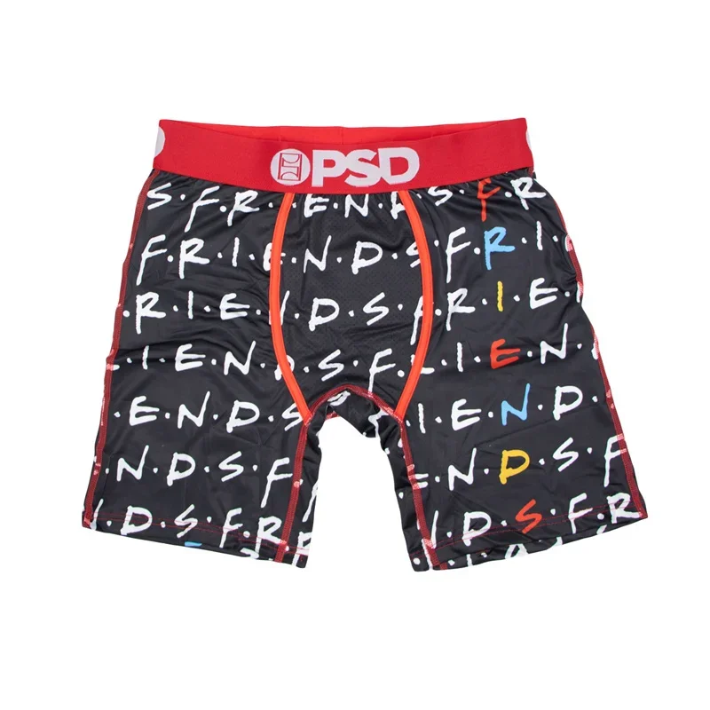 Hot Fashion PSDS Sexy Men Underwear Boxer Briefs Cartoon Graffiti Printed Male Panties Lingerie Underpants Man Boxershorts Cueca