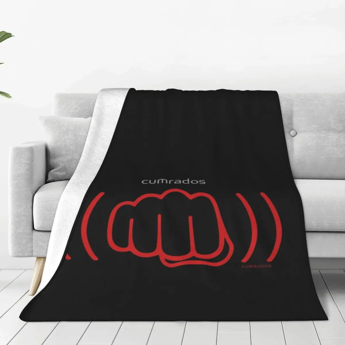 BAG SINGEL RED FIST Four Seasons Universal Blanket Movie Theater Can Be Laid Father's Day Gift