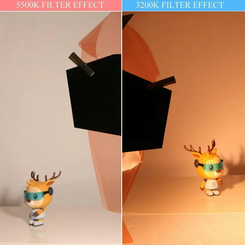 Selens 6 шт. 40*50 см гелевая цветная фильтровальная бумага с деревянными зажимами для красной головки Redhead Light 15,8X19,7 дюйма