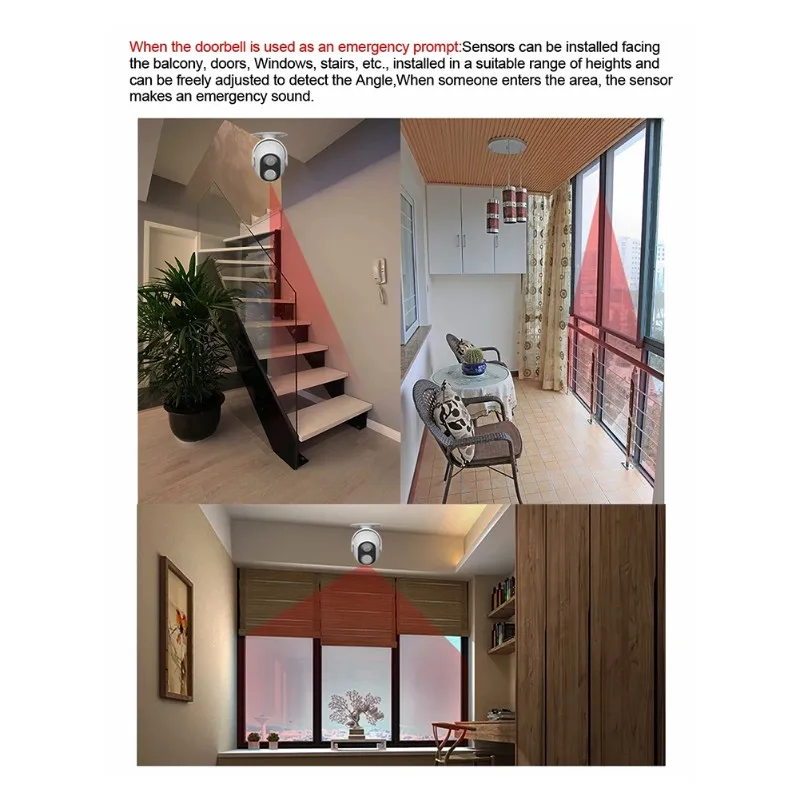 【A43M】V037 Wireless Doorbell With 14 Melodies, AC/For Dc Power Support, Welcome Sensor For Shops And Homes