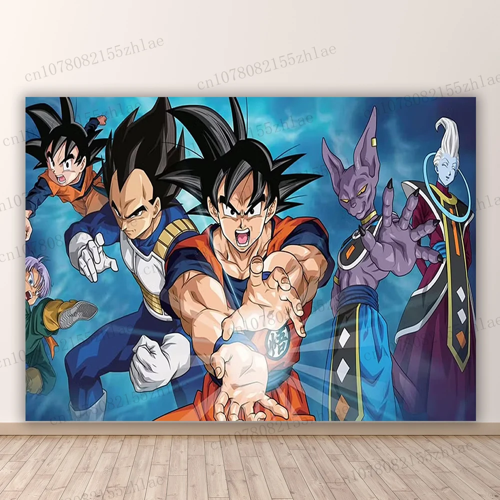 Dragon ball Birthday Party Photo Backdrop Baby Shower Birthday Party Banner Cartoon Photo Background