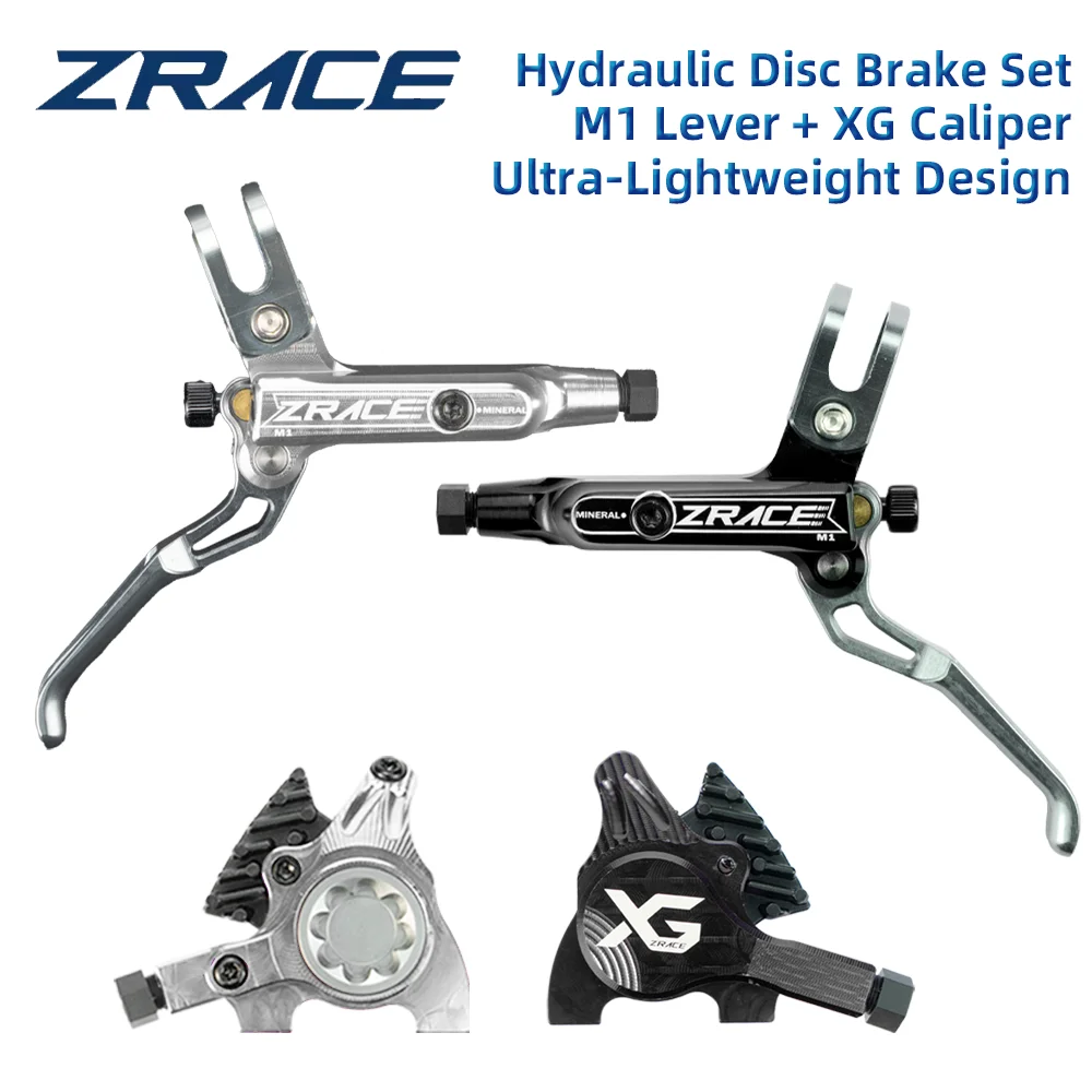 

ZRACE M1 XG Flat Mount Brake for Flat Bar Gravel / BMX Raceing, Front and Rear Flat Handler Bar Gravel , Full CNC Lightweight