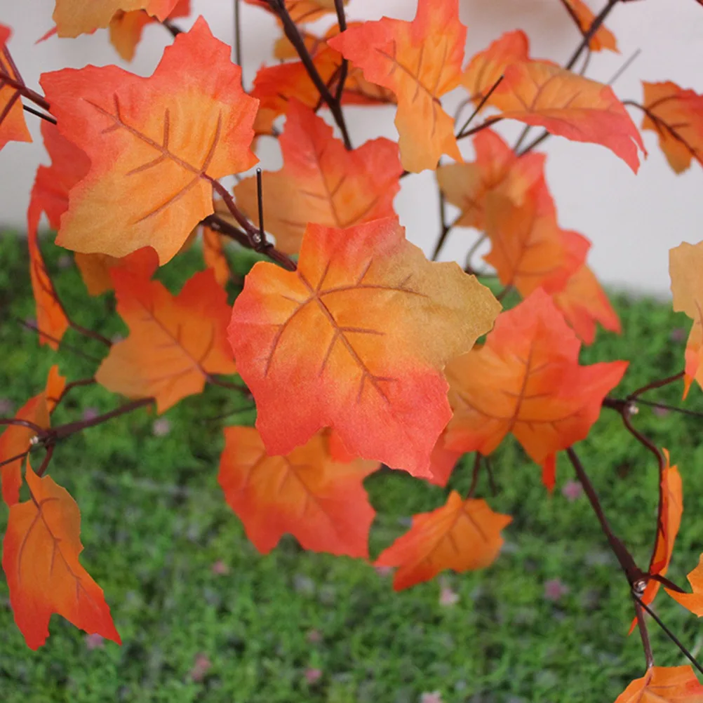 

Lighted Maple Tree Warm White Led Operated Tabletop Autumn Decor For Home Festival Flexible Branches Silk Leaves