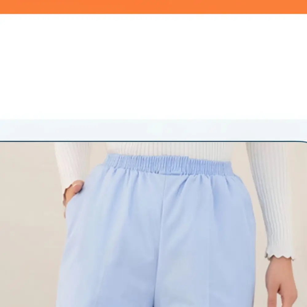 Professional Nursing Scrub Trousers Elastic High Waist Scrubs For Doctors Pharmacists Beauticians Breathable Durable Workwear