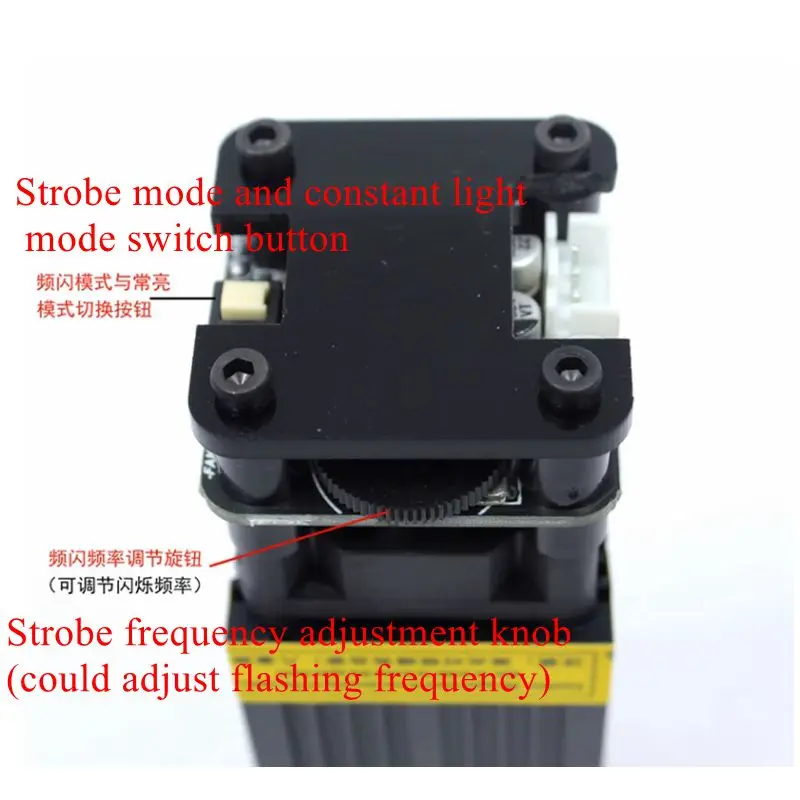 ไฟเลเซอร์520nm โฟกัสได้500mW/1000mW-1W โมดูลเลเซอร์สีเขียว PWM