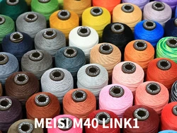 Meisi Super Fine M40 Wax Linen Handmade Thread 0.45mm, 90Meters, professional high quality for leather craft(LINK1)