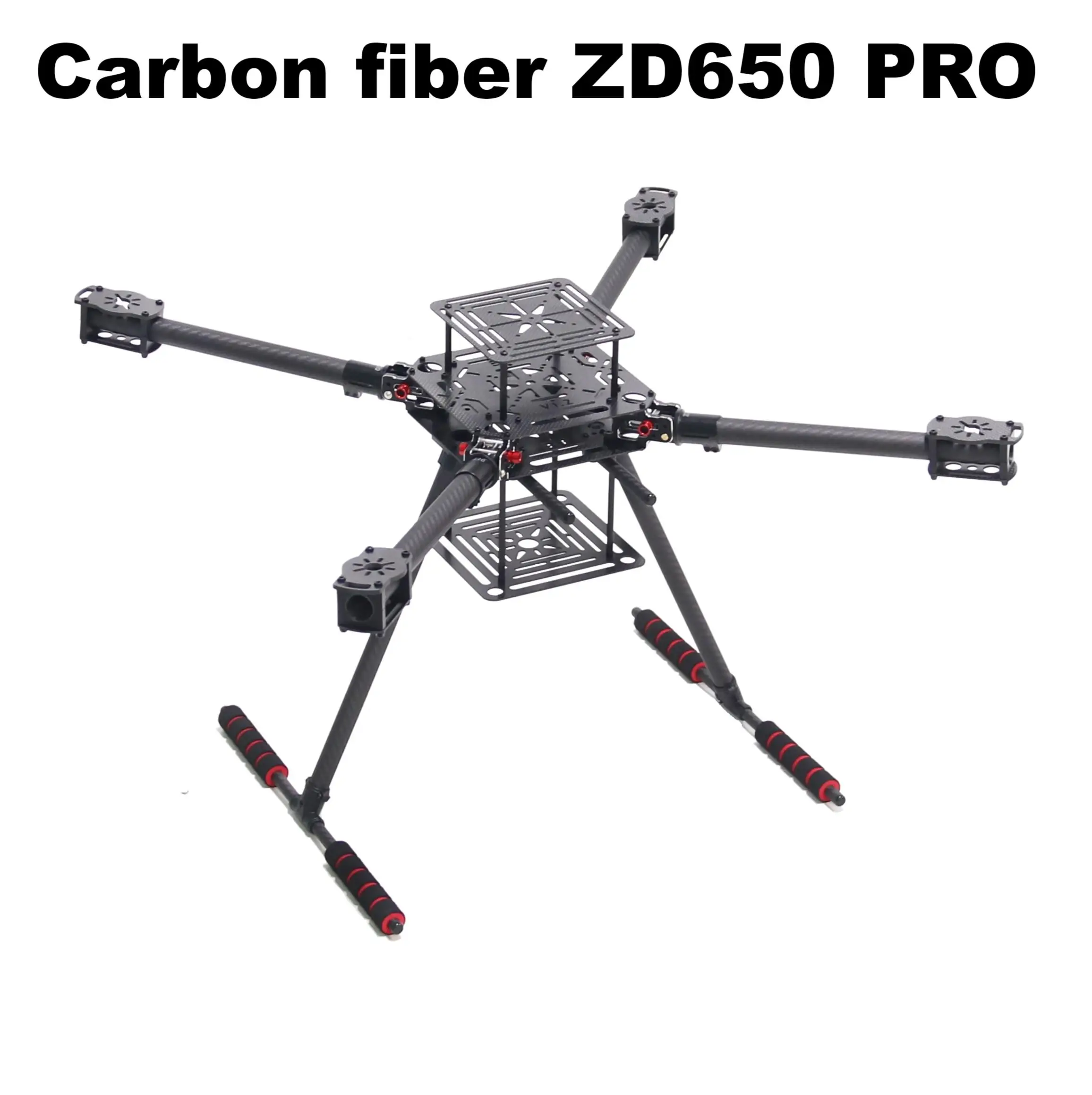 Angeltoy ZD650 PRO 650mm Ardupilot Carbon fiber Quadcopter Frame FPV Quad with Carbon Fiber Landing Skid Motor ESC 40A