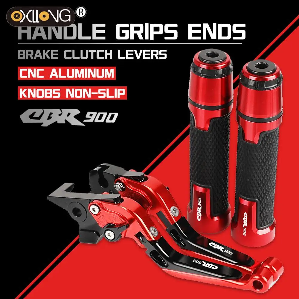 

Motorcycle CNC Brake Clutch Levers Handlebar knobs Handle Hand Grip Ends FOR HONDA CBR900 1992 1993 1994 1995 1996 1997