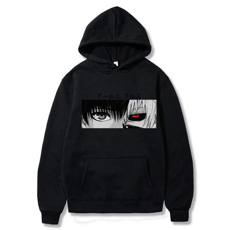 Women's Long Sleeves Tokyo Ghoul Kaneki Ken Eyes Hoodie Sweatshirt Graphic Anime Print Pullover Hoodies Women Clothes