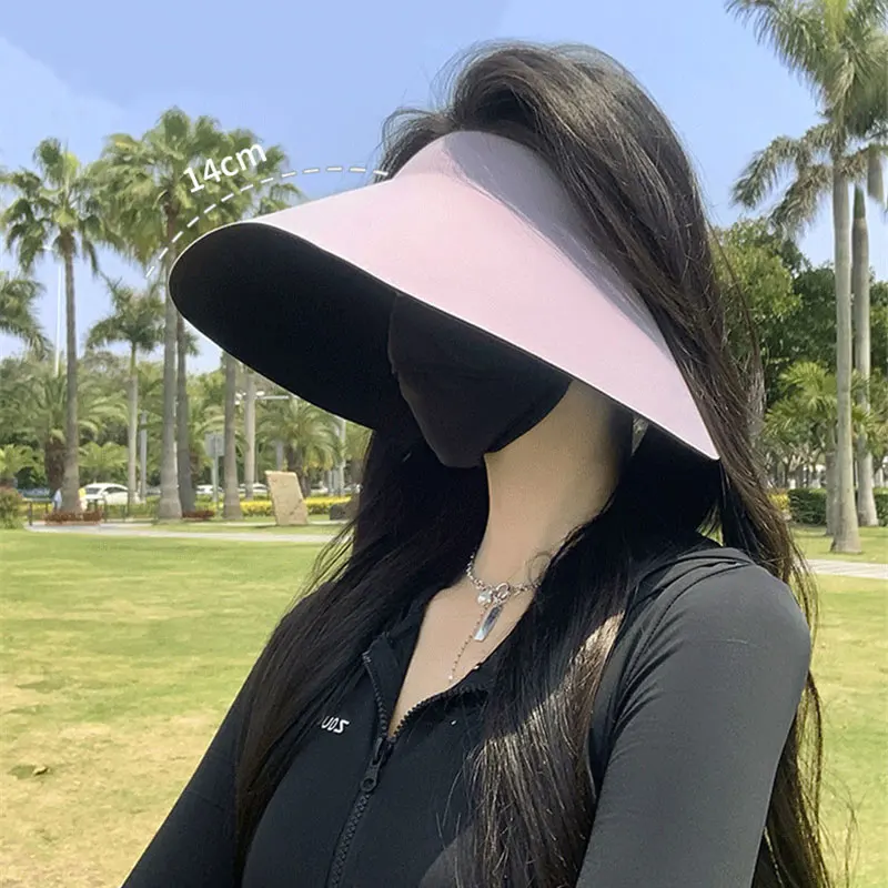 New Model Sun Hat for Men and Women, Summer Sun Protection Hat, UV Protection, Large Brim, Open-Top Sun Hat