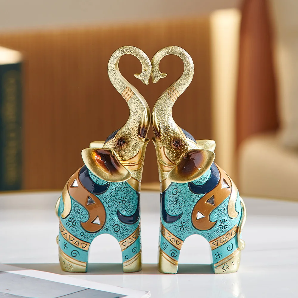

Decoration Home Decor Animal Statues and Statues Vintage Desk Accessories Elephant Luxury Living Room Decoration Modern Bedroom