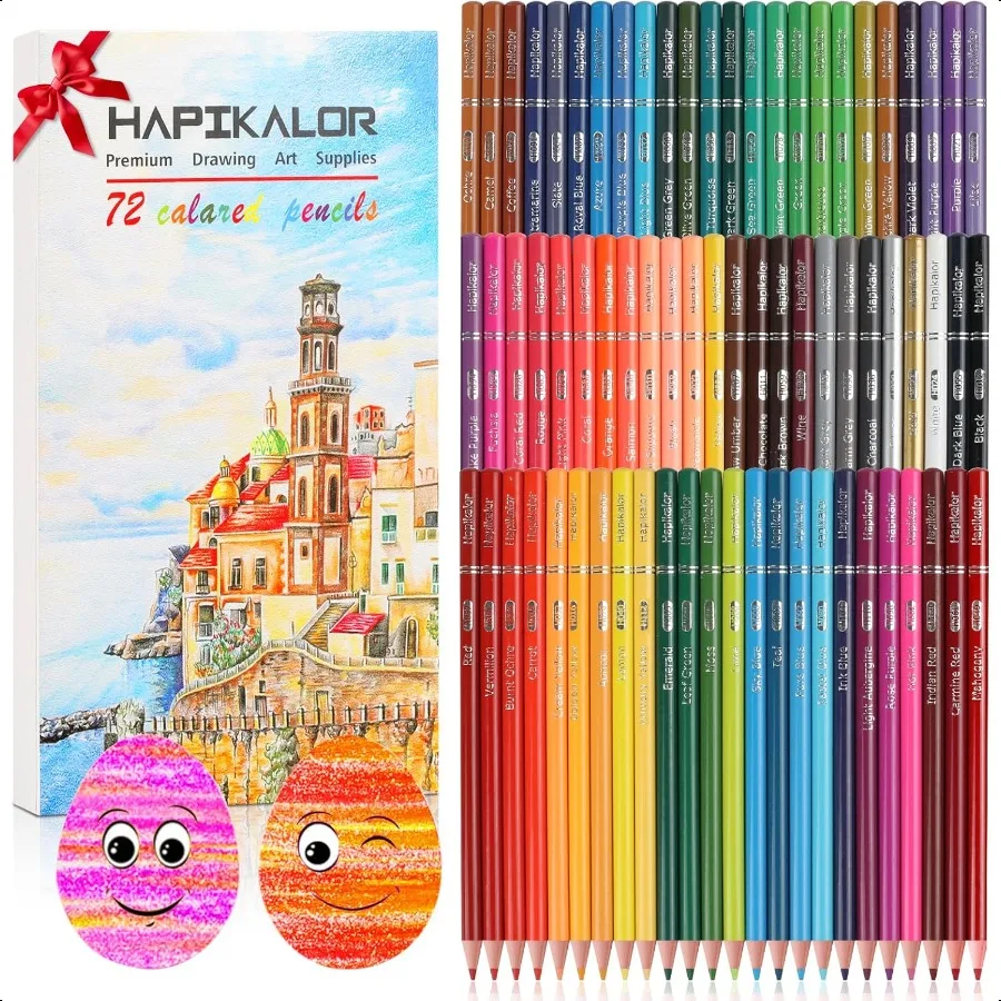 

72 Colored Pencils for Adult Coloring Books Profional Coloring Pencils Set Art plies for Drawing Sketching Gifts for Teens