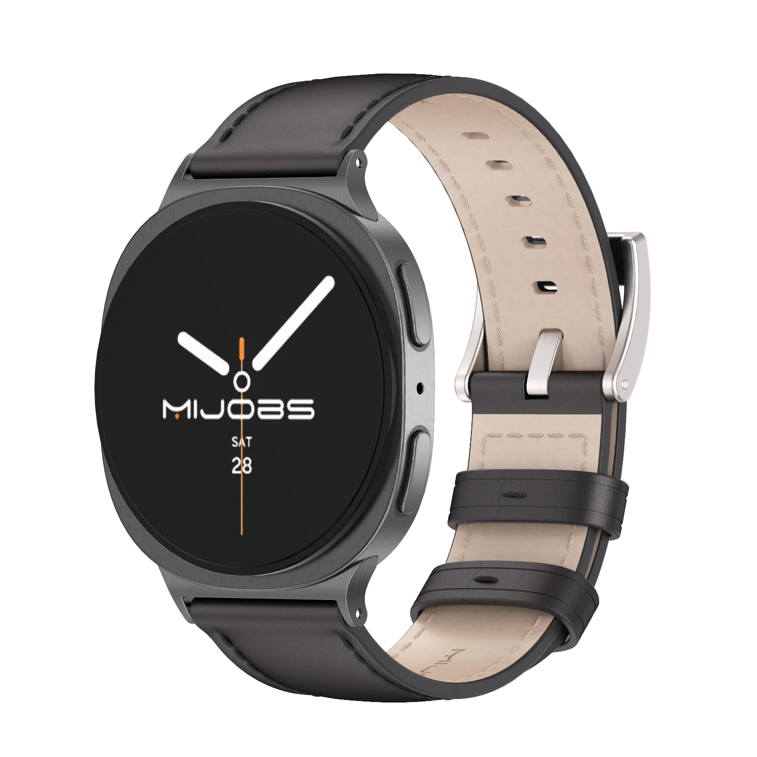 حزام لساعة سامسونج الذكية 8 لساعة سامسونج 8 سوار معصم من الجلد الطبيعي لملحقات ساعة سامسونج 8