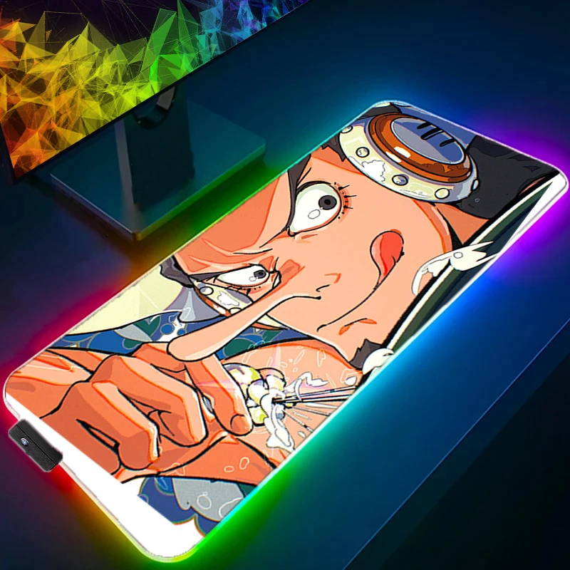 Alfombrilla de ratón LED RGB o-one P, alfombrilla de goma para ratón, accesorios para juegos, alfombrillas para gabinete de jugador, alfombrilla para escritorio de ordenador de oficina, alfombrillas para teclado