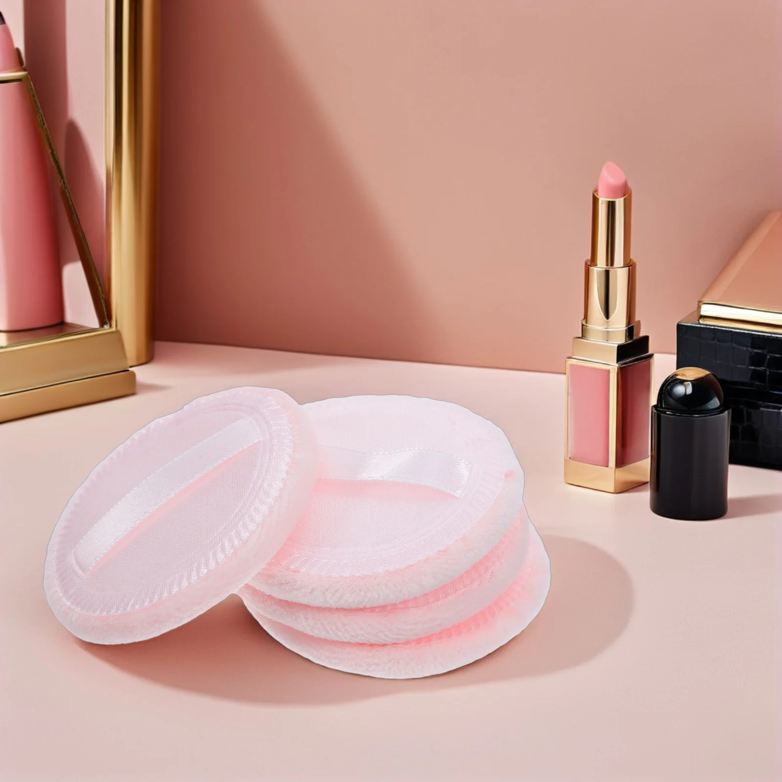 4 stuks losse poederdons zachte huidtoepassing gemakkelijke foundation make-up tool voor gezichtscosmetica M-formaat