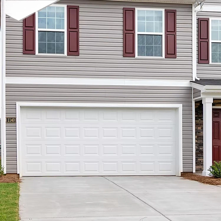 Modern Custom Sizes Sectional Garage Door Efficient Sealing Overhead Galvanized Steel Door for Home Automation