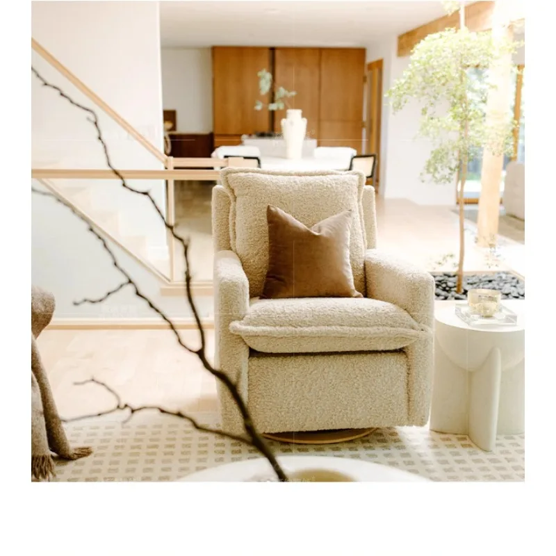

Electric function removable sofa single 360 ° rotating automatic retractable rocking chair
