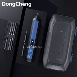 Dongcheng 4V Electrical Screwdriver Sets Smart Cordless Electric Screwdrivers Type-c Rechargeable 2000mah Handle Bit Sets Tools