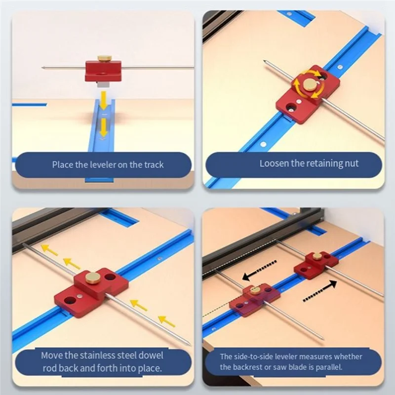 Cross-Positioning Saw Table Saw Blade Parallelism Correction Kit Table Saw Blade Calibrator Universal