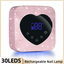 Wireless LED UV Lamp For Nails Nail Drying Lamp For Manicure Nail Polish Dryer With Smart Sensor Rechargeable Manicure Machine