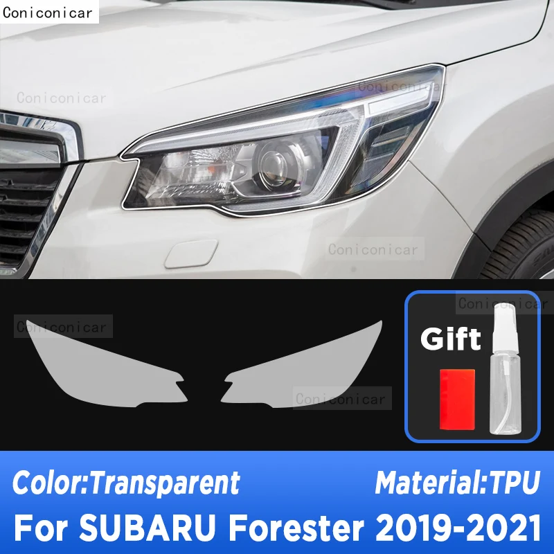 Car Headlight Protection Transparent Anti-Scratch Protective Film TPU Stickers For SUBARU Forester 2019-2021 Accessories