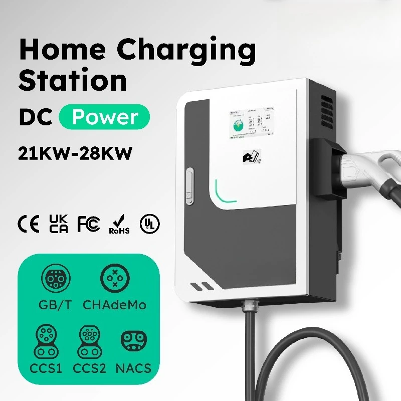 Penoda 20kW-60kW DC EV Charging Station (WallBox) CCS2 32A New Fast Charging OCPP1.6 RFID Card + App 5M Cable