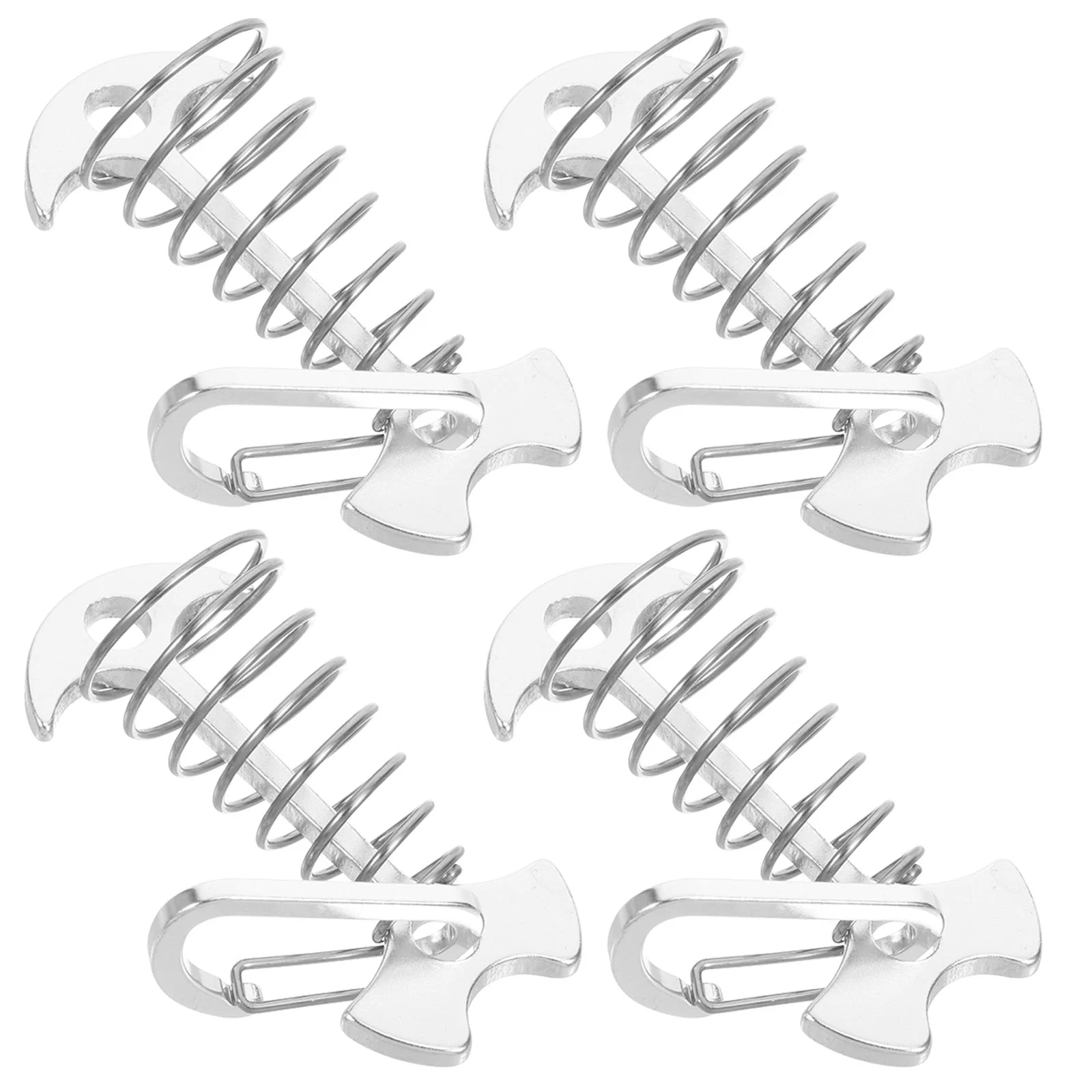 

Outdoor Camping Tent Adjustable Deck Peg Lightweight Buckles Spring Accessories